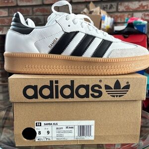 Adidas Samba XLG Sneakers Women’s Size 9 White Black Gum IE1377 (Read Desc)
